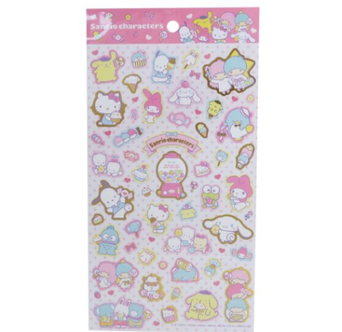 サンリオキャラクターズ シールシート ミニ シールセット ファンシーミックス