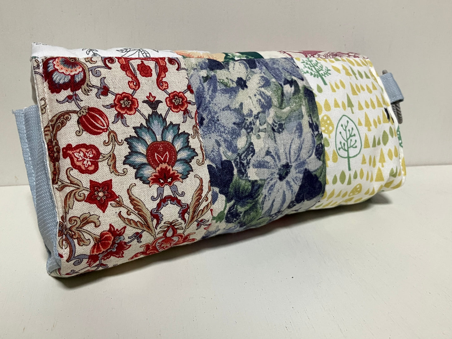 パッチワークお道具ポーチ【blue】