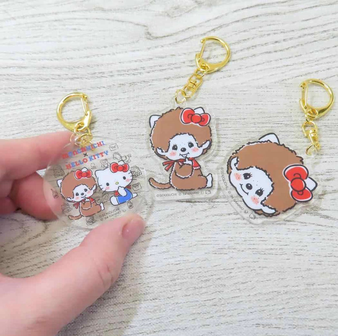 モンチッチ×ハローキティ アクリルキーホルダー 集合