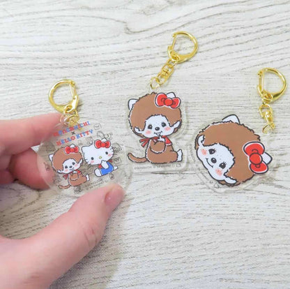 モンチッチ×ハローキティ アクリルキーホルダー 集合