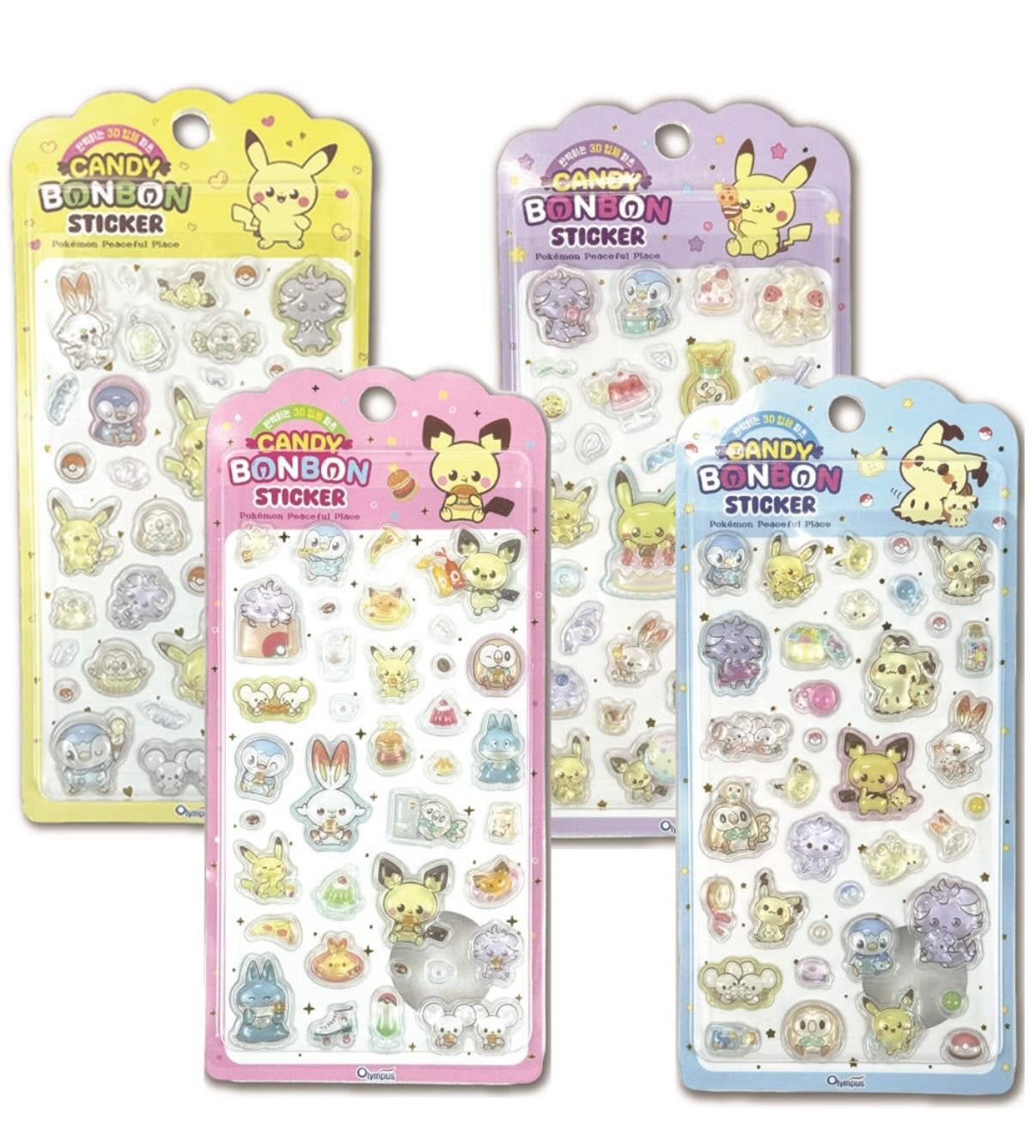 【韓国】ポケモンステッカー4枚セット４月中旬発送予定