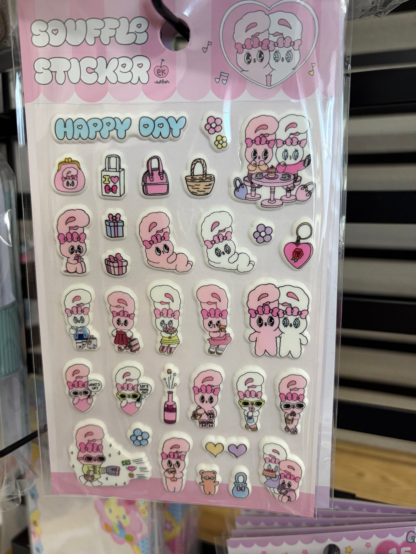 韓国ステッカーマシュマロエスターバニー【4月上旬発送予定】