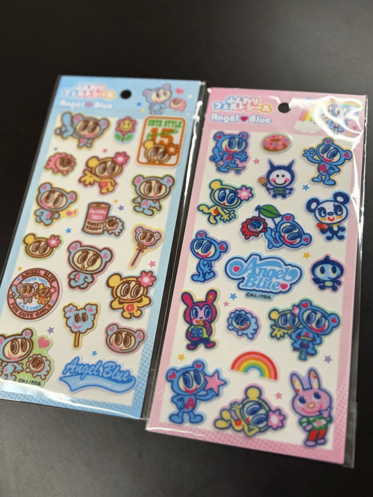 エンジェルブルーふんわりフェルトシール ２枚セット【4月上旬発送予定】