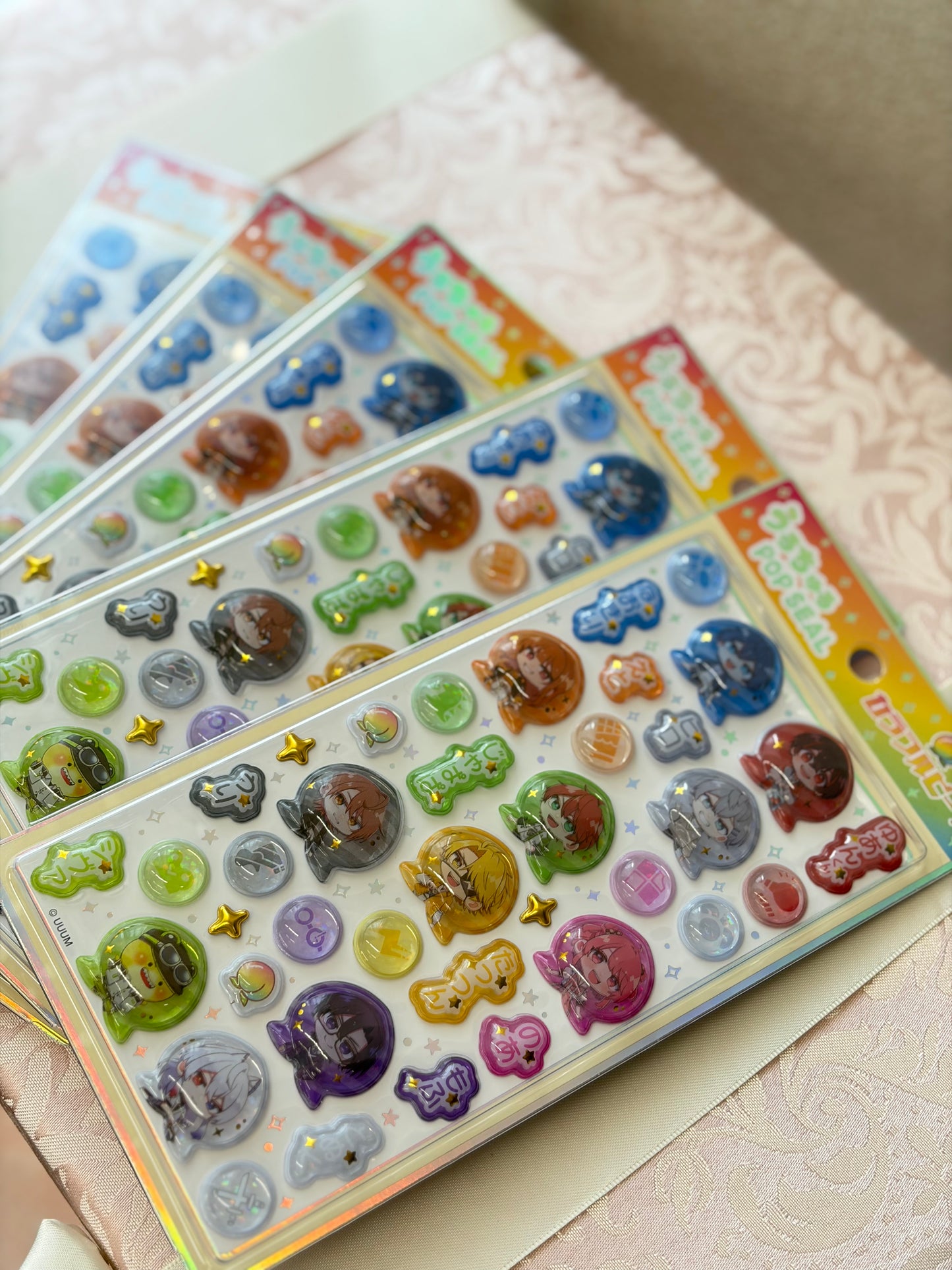 うるちゅるポップシールカラフルピーチ【７月発送予定】