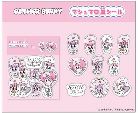 エスターバニー マシュマロ風シール