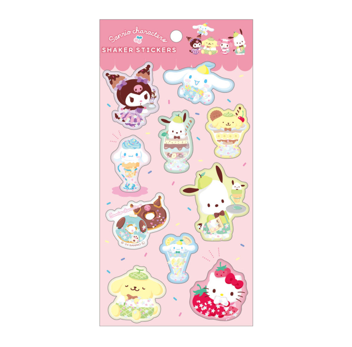 サンリオキャラクターズシェイカーステッカーズ パフェスイーツ