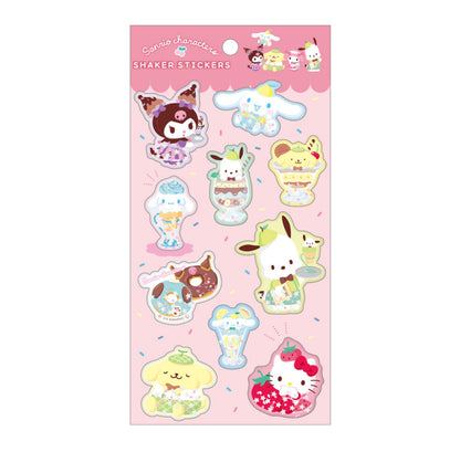 サンリオキャラクターズシェイカーステッカーズ パフェスイーツ