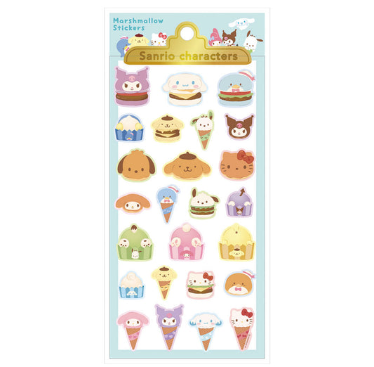サンリオキャラクターズマシュマロステッカーズ フード