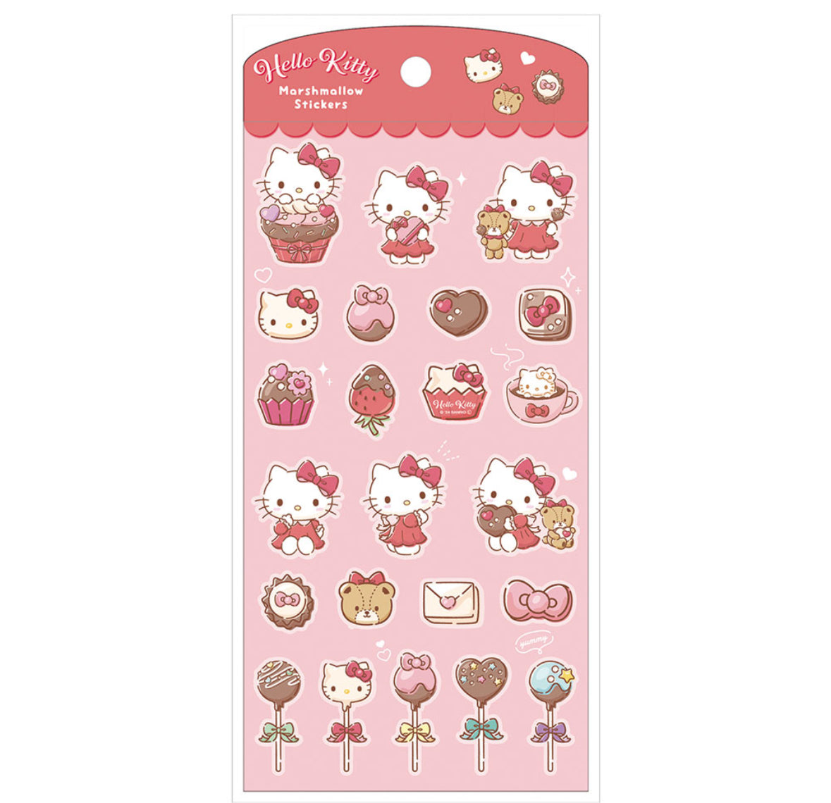 サンリオ マシュマロステッカーズ チョコ／ハローキティ