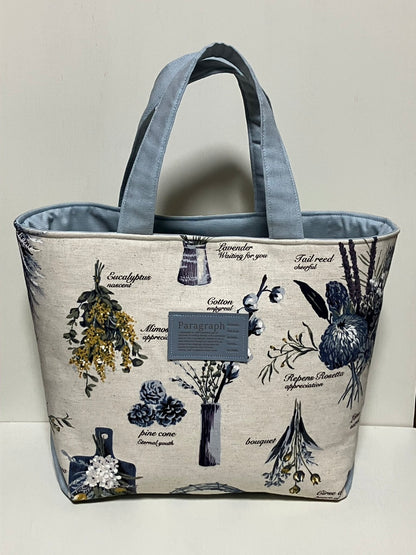 三角マチトートバッグ